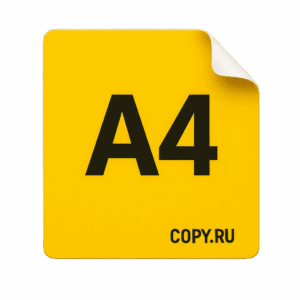 Печать наклеек формата А4 в Copy.ru