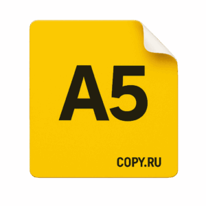 Печать наклеек формата А5 в Copy.ru