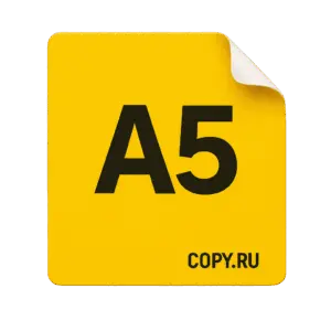 Печать наклеек формата А5 в Copy.ru