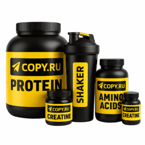 Печать наклеек для банок спортивного питания в Copy.ru