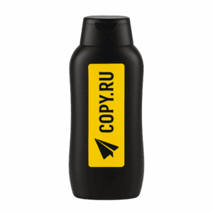 Печать наклеек на бутылки с шампунем в Copy.ru