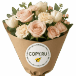 Печать наклеек на упаковку цветов в Copy.ru