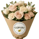 Печать наклеек на упаковку цветов в Copy.ru
