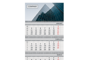 Печать квартальных календарей макси в Copy.ru