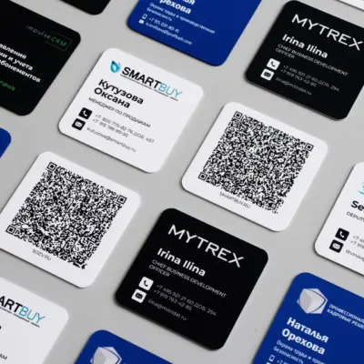 Квадратные визитки в Copy.ru